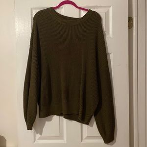 H&M Fisherman sweater in Green! ✨